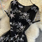 Black A line short dress fashion dress  750