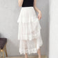 Black and white lace dress fashion girl dress  1103