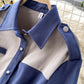 Stylish long-sleeved dress color matching slim dress  951