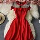 Cute A line see through dress short dress  887