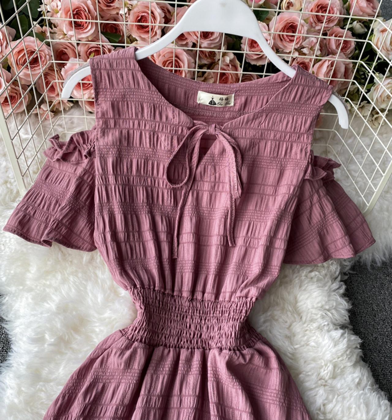 Cute A line short dress fashion dress  727