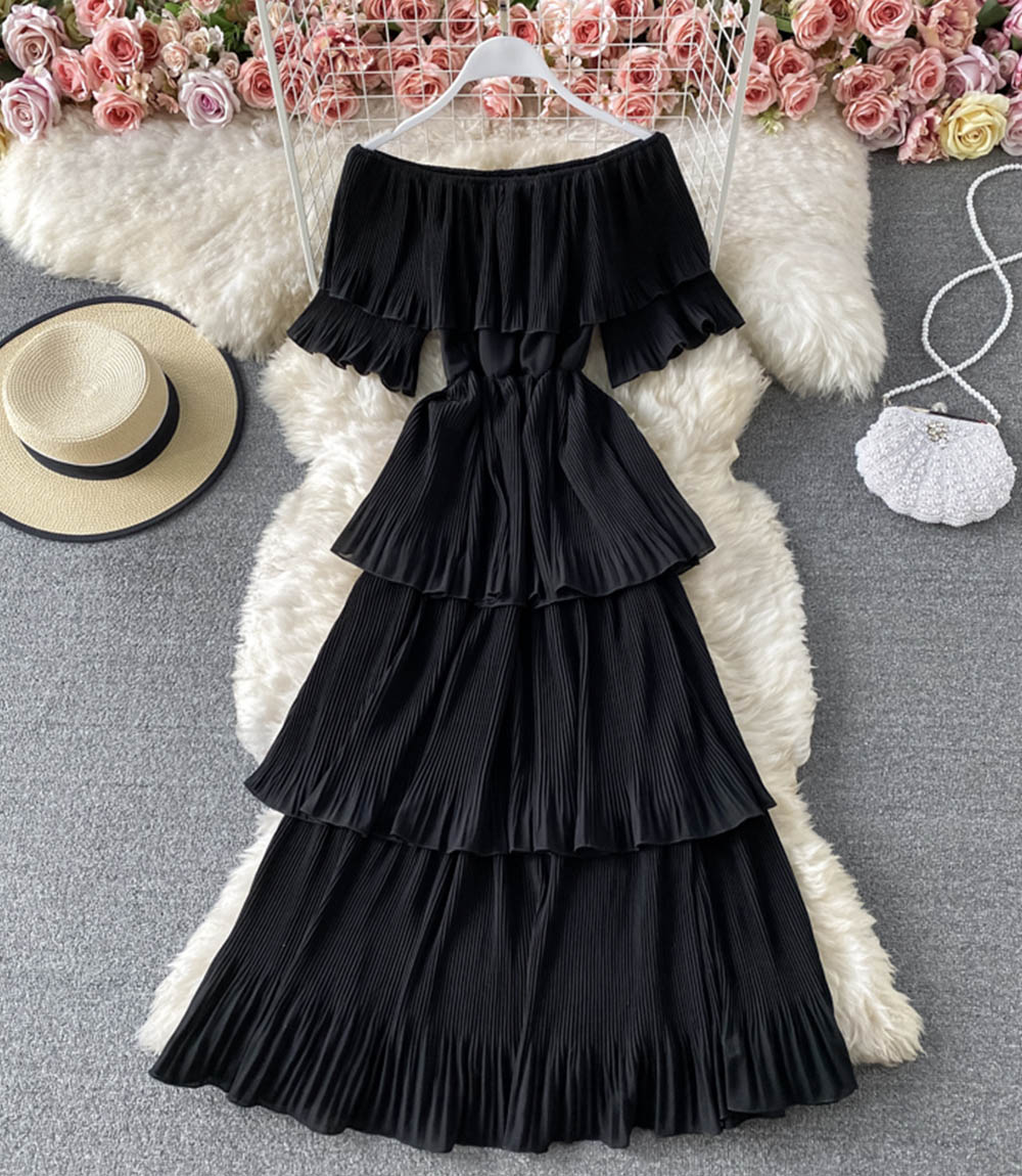 Cute A line dress fashion dress  845