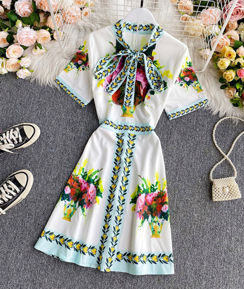 A line printed dress  1003