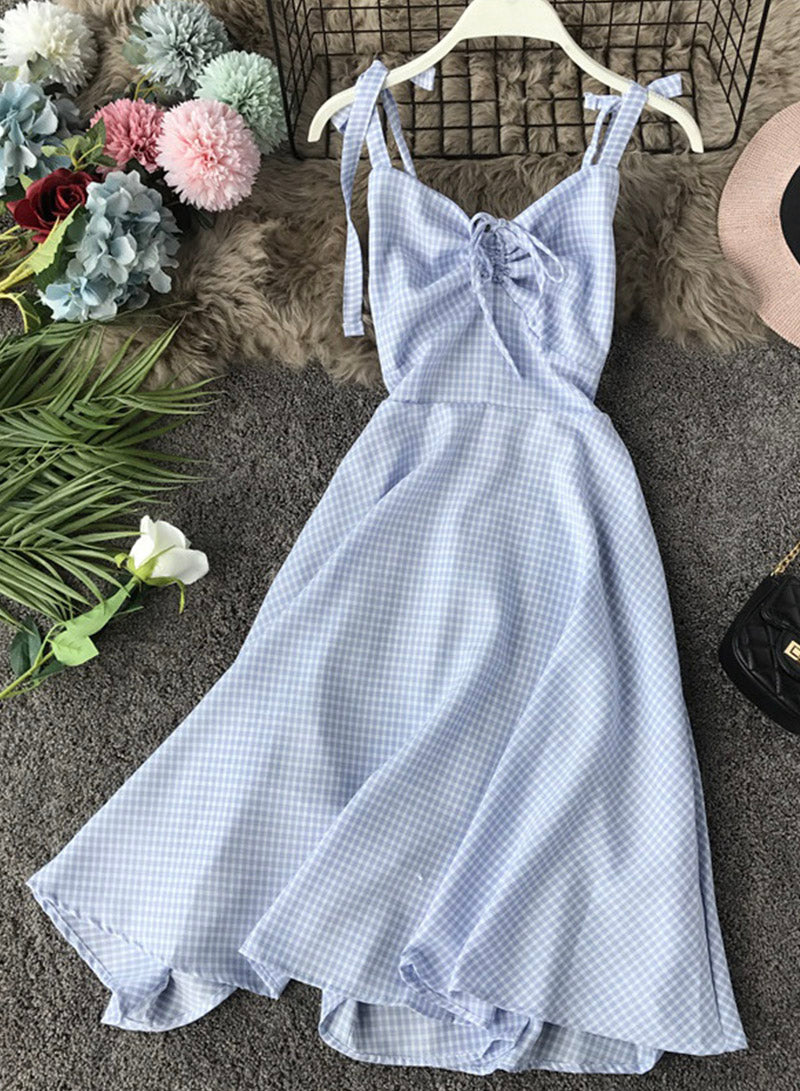 Minikleid süßes trägerloses Kleid Sommerkleid 1128