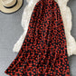 Stylish v neck floral dress  763
