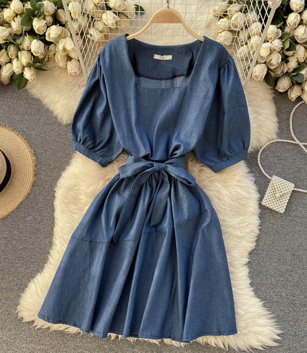 Cute A line short dress fashion dress  858