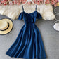 Cute off shoulder short dress A line fashion dress  744