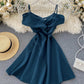 Cute A line short dress fashion dress  733