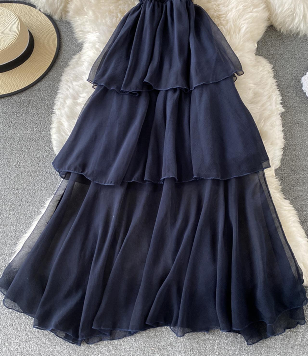 Cute A line dress fashion dress  839