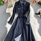 Dress A line long sleeve dress  981