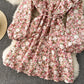 Cute A line floral dress fashion dress  811