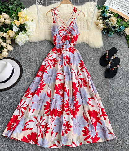 Cute summer dress floral dress  1294