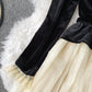 Retro A line velvet dress long sleeve dress  959