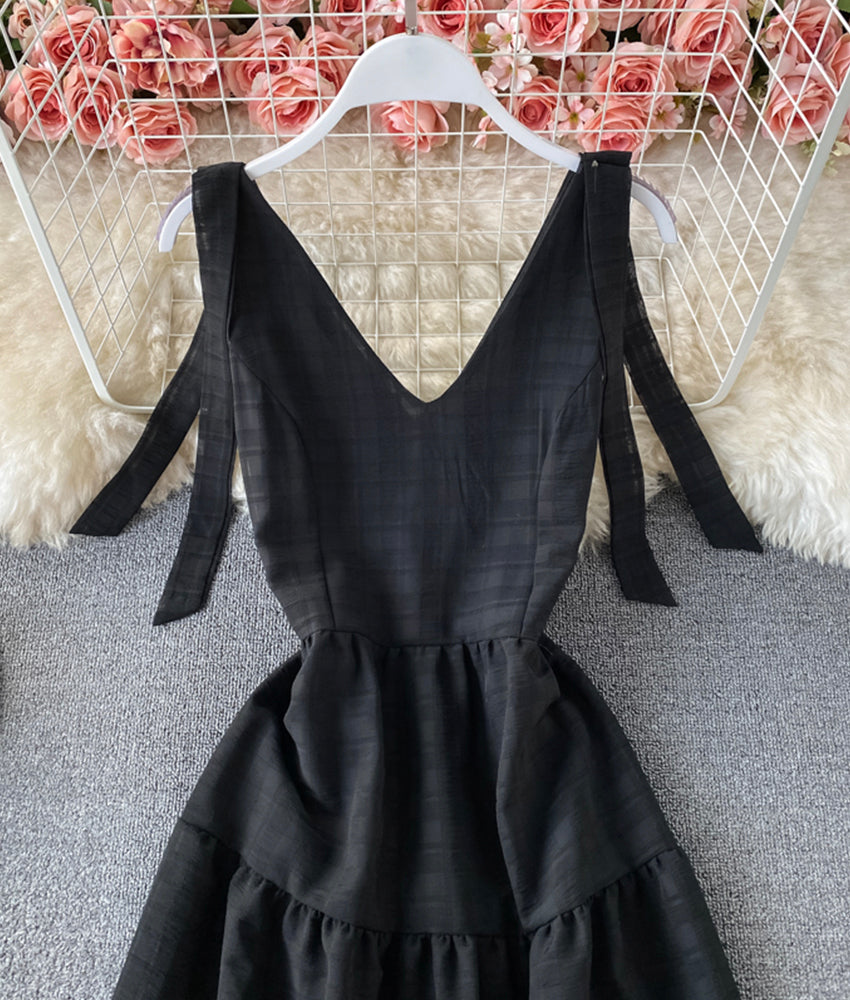 Süßes kurzes Kleid in A-Linie Modekleid 878