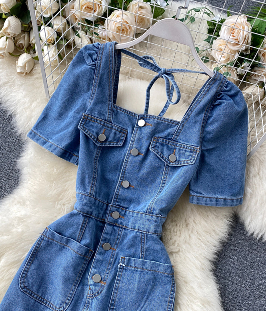 Fashionable denim dress  1291
