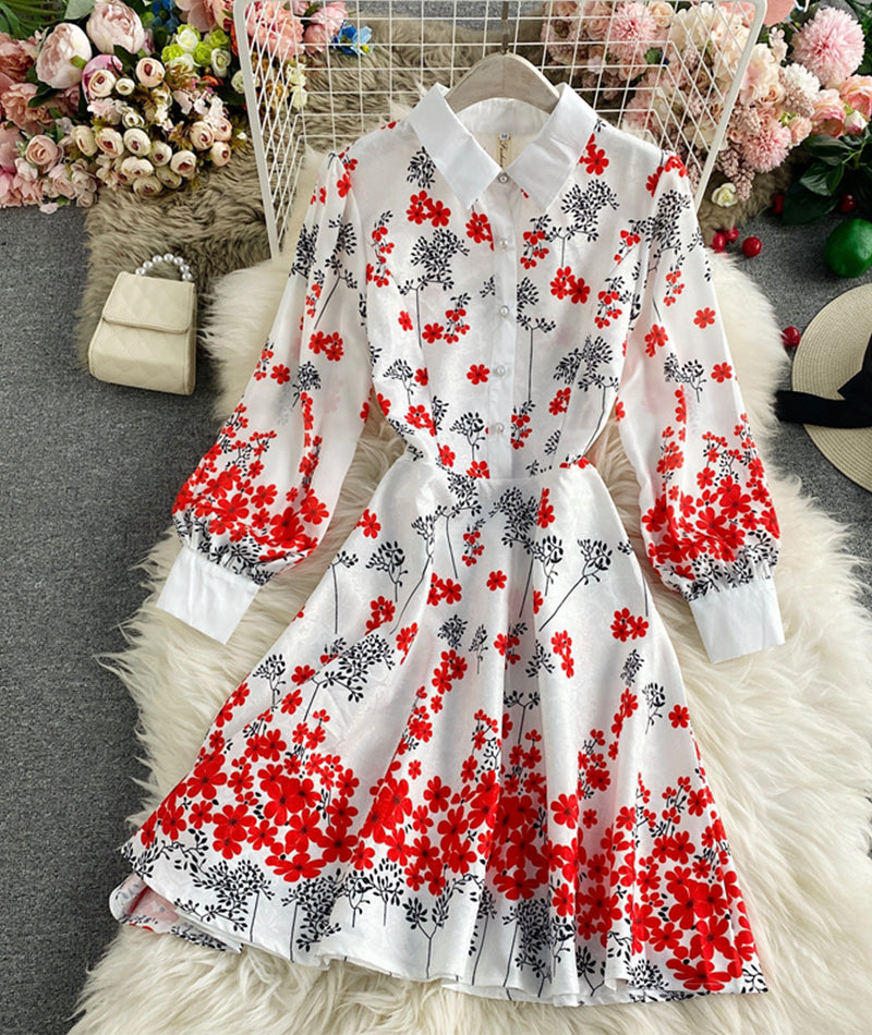 Stylish printed shirt dress  994