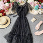 Cute tulle sequins short dress fashion dress  735
