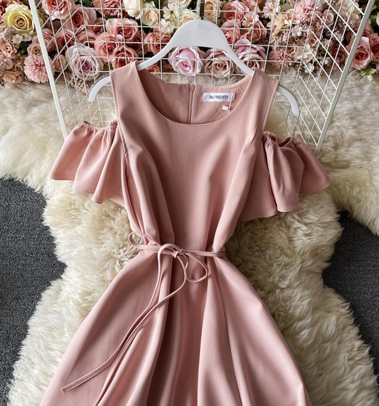 Cute A line short dress fashion dress  696