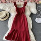 Cute A line short dress fashion dress  751