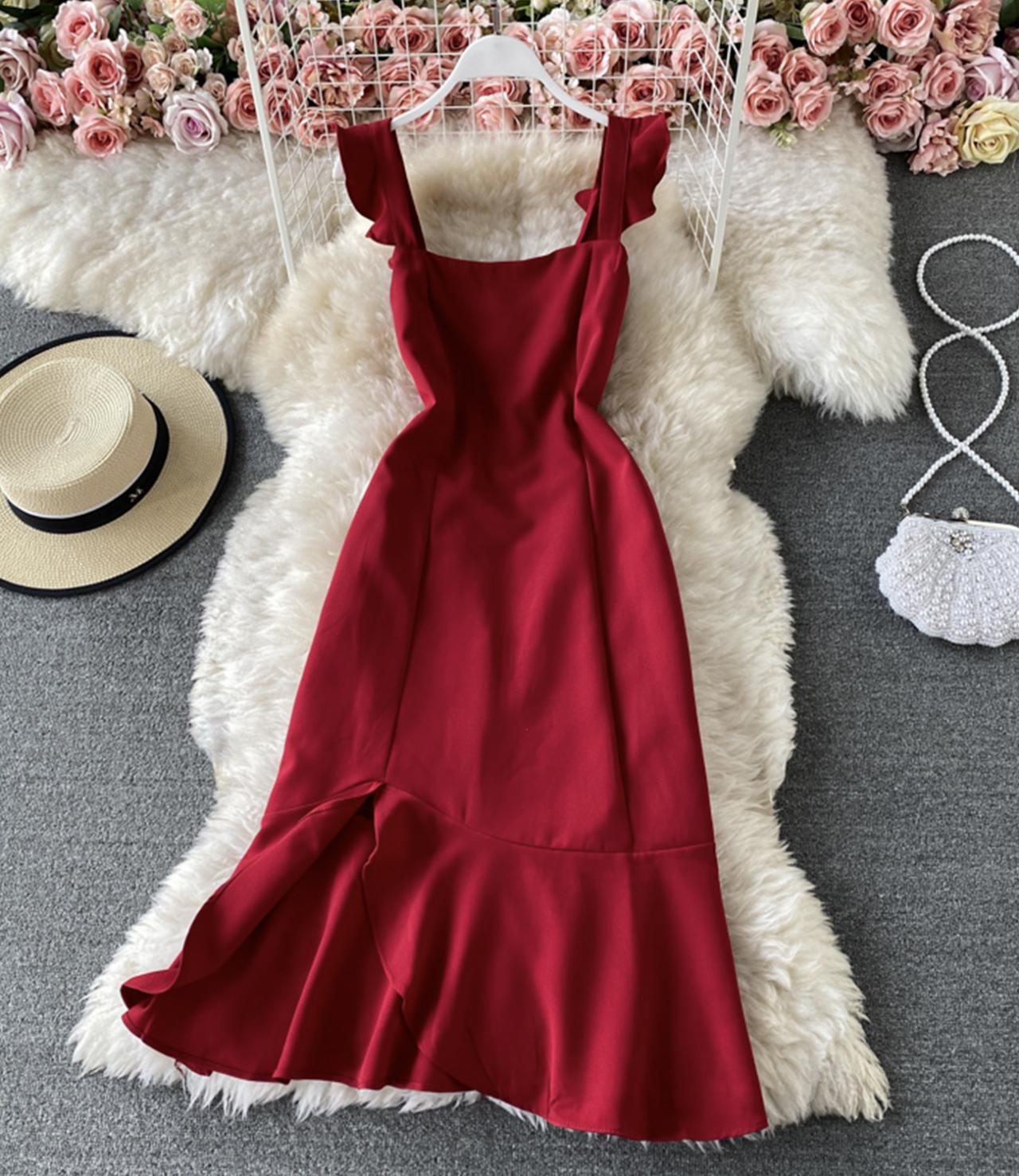 Cute A line short dress fashion dress  751