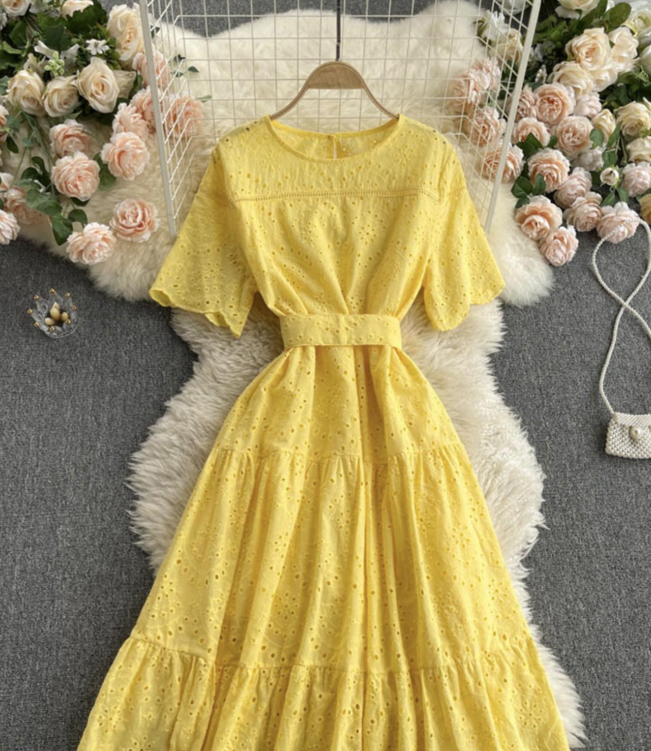 Cute A line short dress fashion dress  719