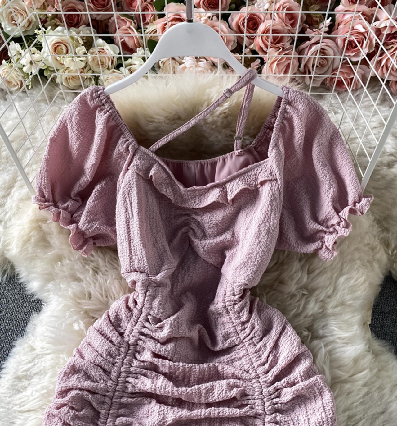 Simple short dress fashion dress  707
