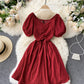 Cute v neck short dress fashion dress  737