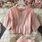 Cute A line two pieces dress fashion dress  710