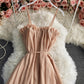 Cute pink chiffon short dress fashion dress  723