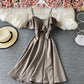 Cute off shoulder short dress A line fashion dress  744