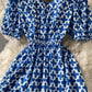 Cute A line round neck dress back bow dress dress  706