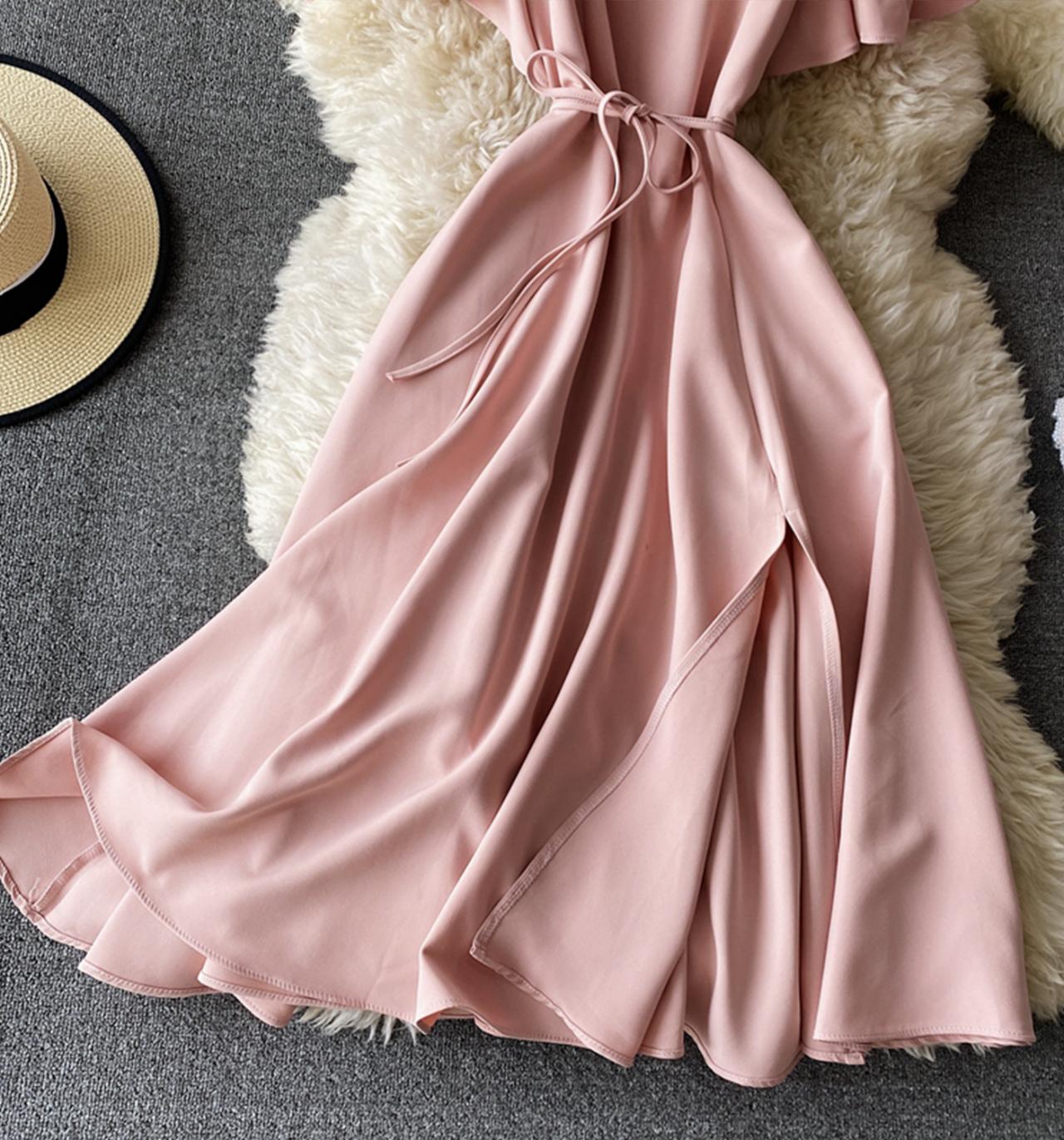 Cute A line short dress fashion dress  696