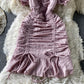 Simple short dress fashion dress  707
