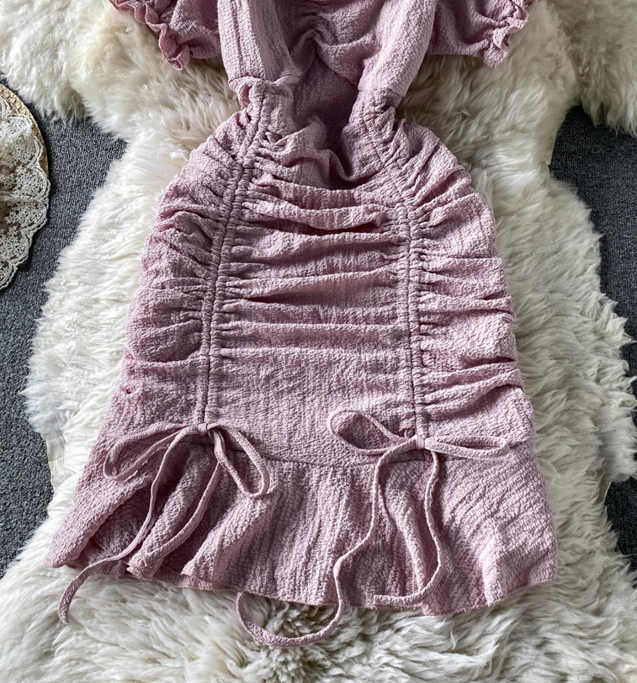 Simple short dress fashion dress  707
