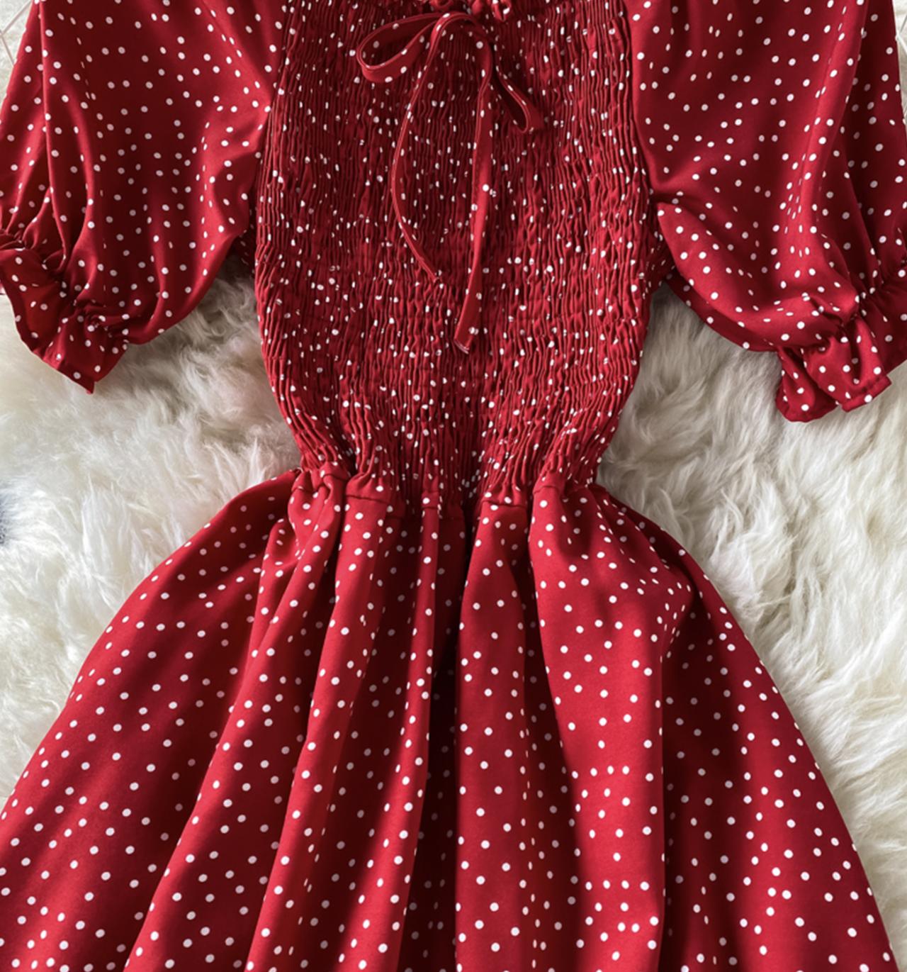 Cute A line short dress fashion dress  716