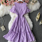 Cute A line short dress fashion dress  727