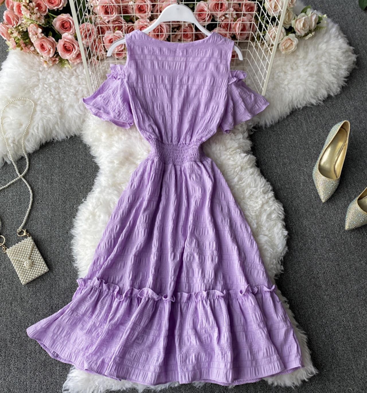 Cute A line short dress fashion dress  727
