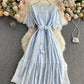 Cute A line short dress fashion dress  719