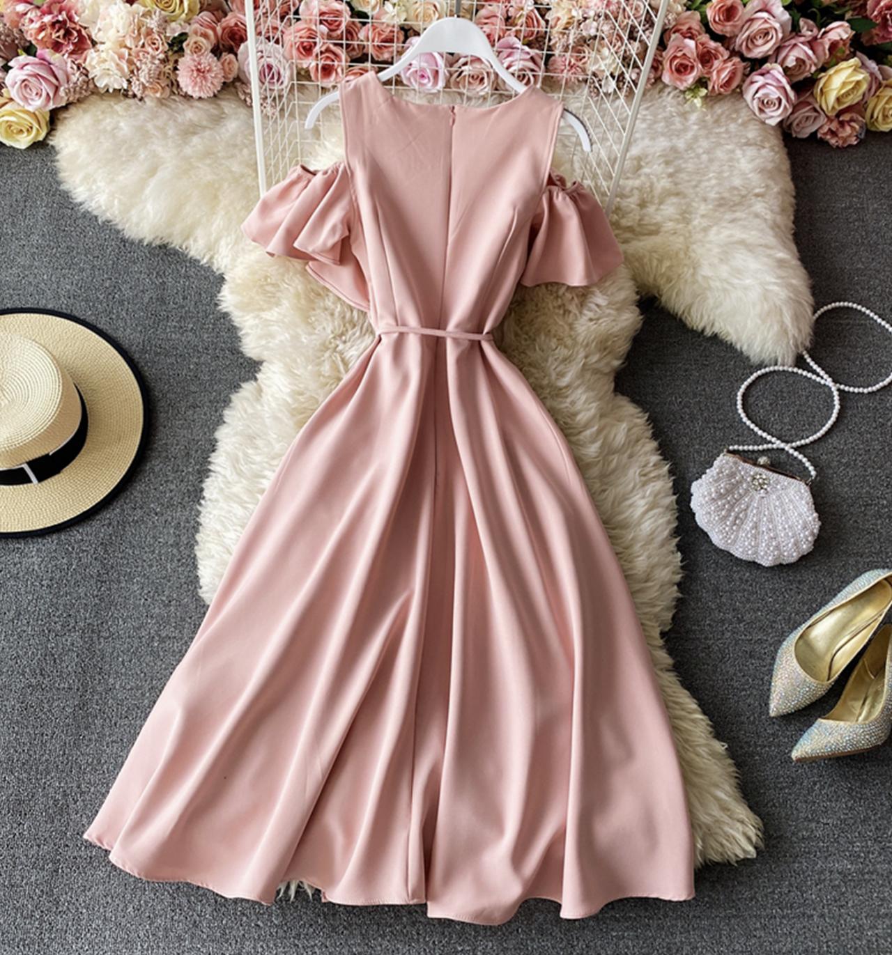 Cute A line short dress fashion dress  696