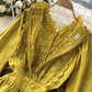Cute A line long sleeve dress fashion dress  736