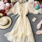Cute tulle sequins short dress fashion dress  735