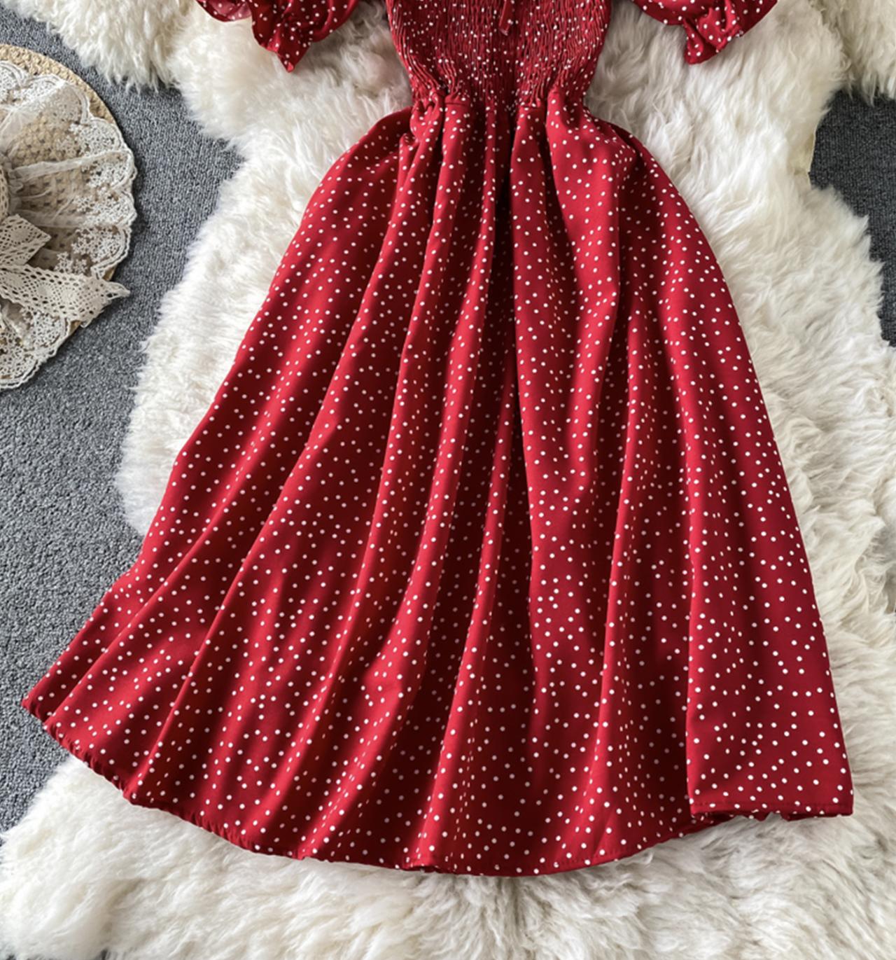 Cute A line short dress fashion dress  716