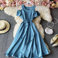 Cute A line short dress fashion dress  696