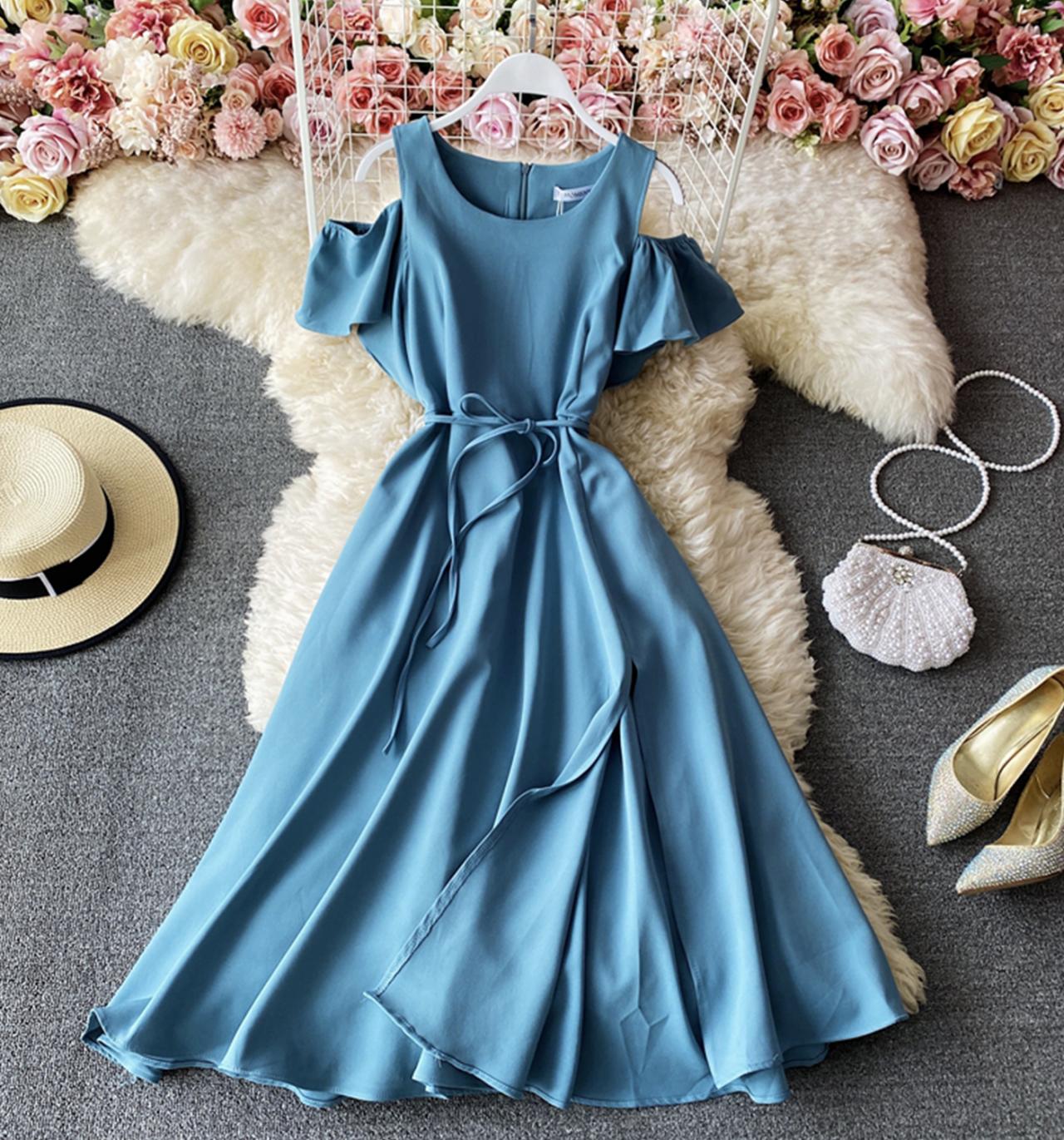 Cute A line short dress fashion dress  696