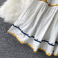 Simple v neck short dress fashion dress  702
