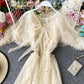 Cute tulle sequins short dress fashion dress  735