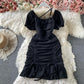 Simple short dress fashion dress  707