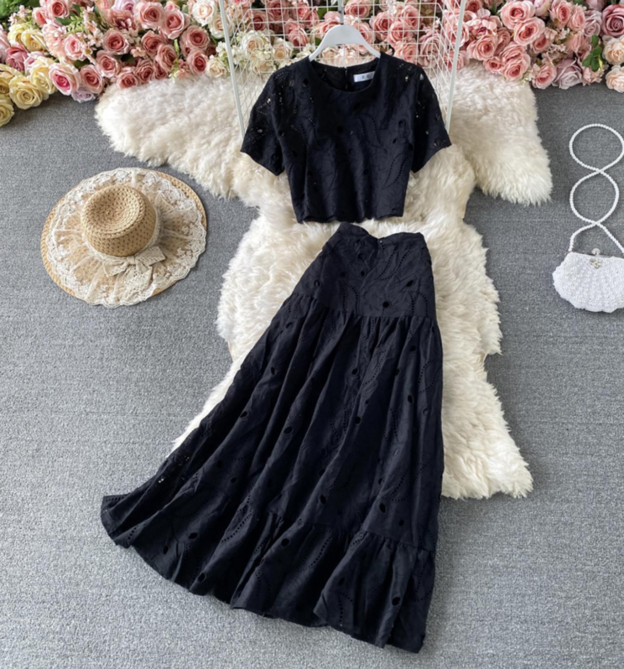 Süßes Kleid in A-Linie, zweiteiliges Kleid 705