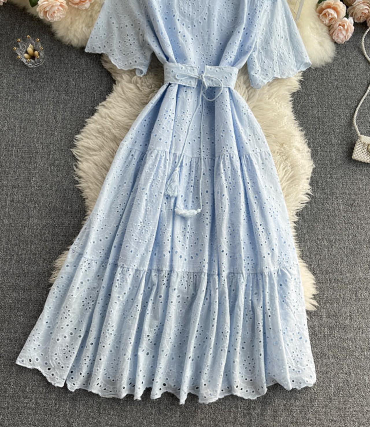 Cute A line short dress fashion dress  719