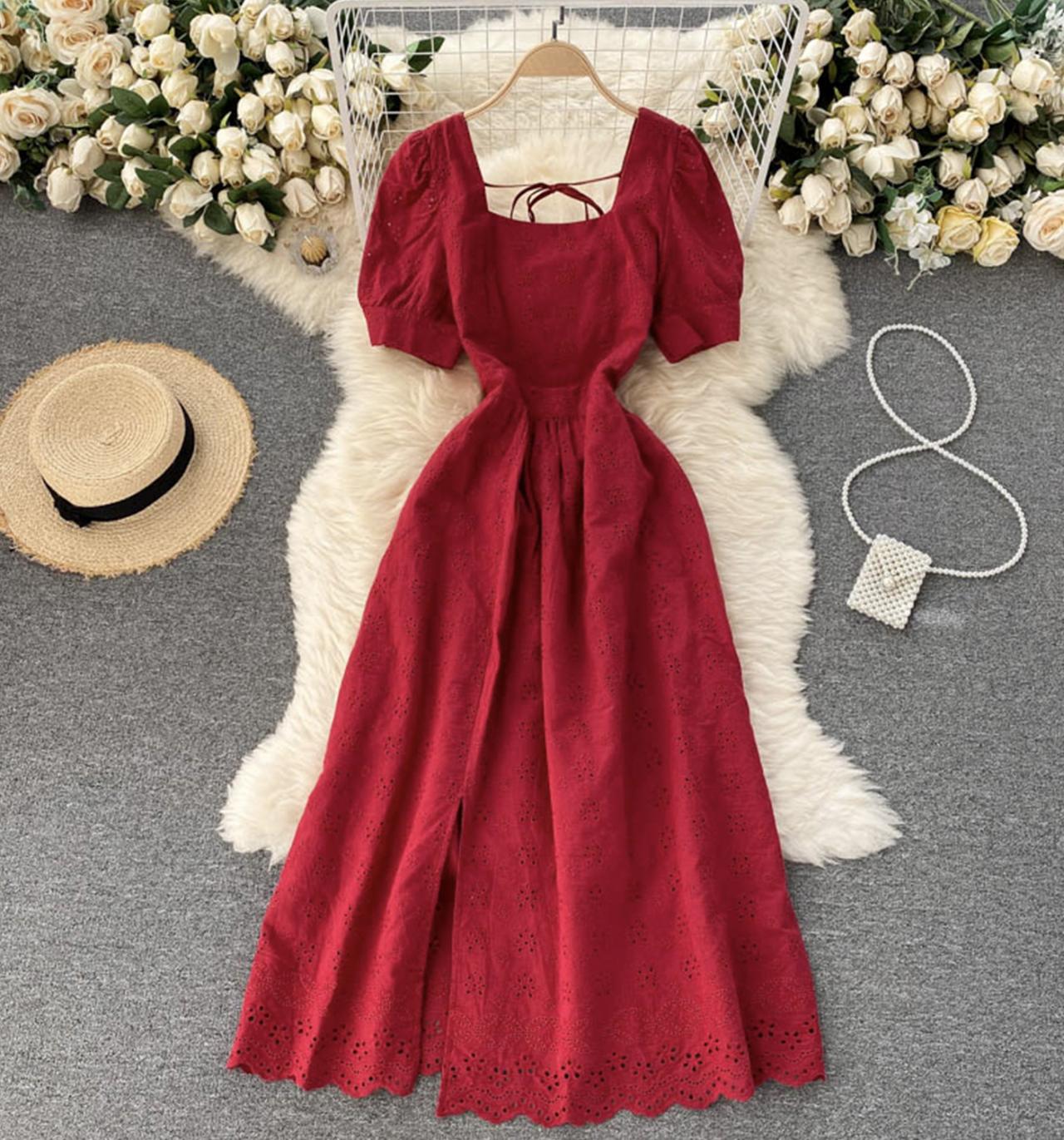 Cute A line short dress fashion dress  699